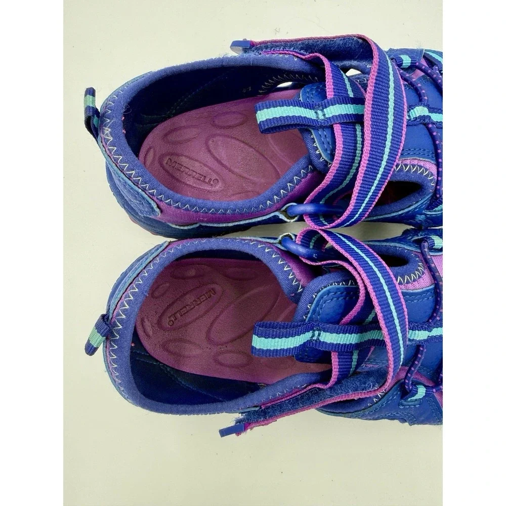 Merrell Hydro H2O Hiker Sandals Kids Girls 3 Purple Blue Hiking Outdoor Gorpcore